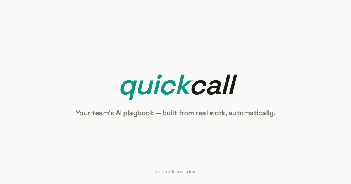 Q . Call quickcall